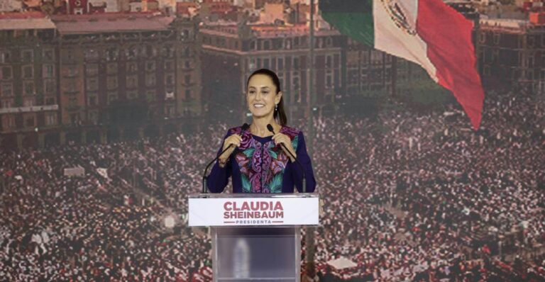 CLAUDIA SHEINBAUM ARRASA EN LA ELECCIÓN Y SERA LA PRIMERA PRESIDENTA DE MÉXICO