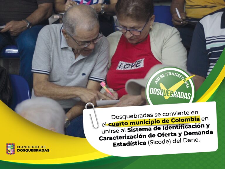 DOSQUEBRADAS SE UNE A PLATAFORMA DEL DANE PARA MEJORAR PLANIFICACIÓN Y CALIDAD DE VIDA