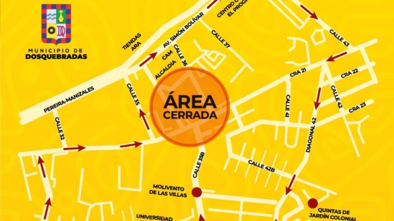 TENGA EN CUENTA LOS CIERRES VIALES EN DOSQUEBRADAS CON MOTIVO DE LA PRIMERA VÁLIDA DE MOTOVELOCIDAD