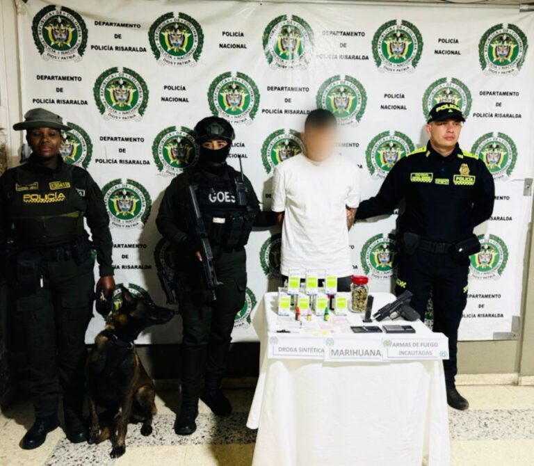 CAPTURA E INCAUTACIÓN DE ESTUPEFACIENTES Y ARMA DE FUEGO EN EL MUNICIPIO DE APÍA