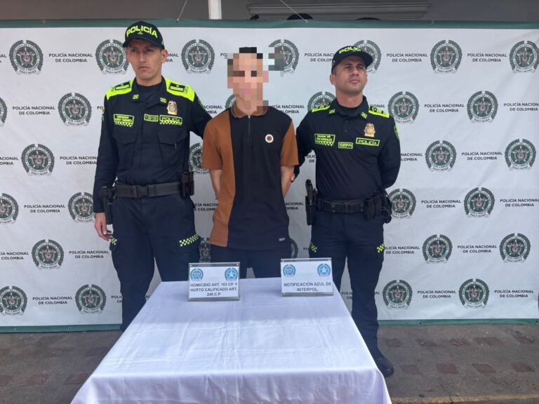 CAPTURA POR ORDEN JUDICIAL Y NOTIFICACIÓN DE CIRCULAR AZUL DE INTERPOL.