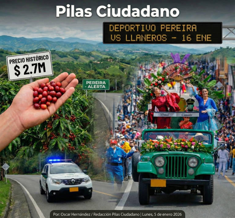 ¡PILAS CIUDADANO! ASÍ SE MUEVE EL EJE ESTE COMIENZO DE AÑO: CAFÉ, SEGURIDAD Y FERIA DE MANIZALES