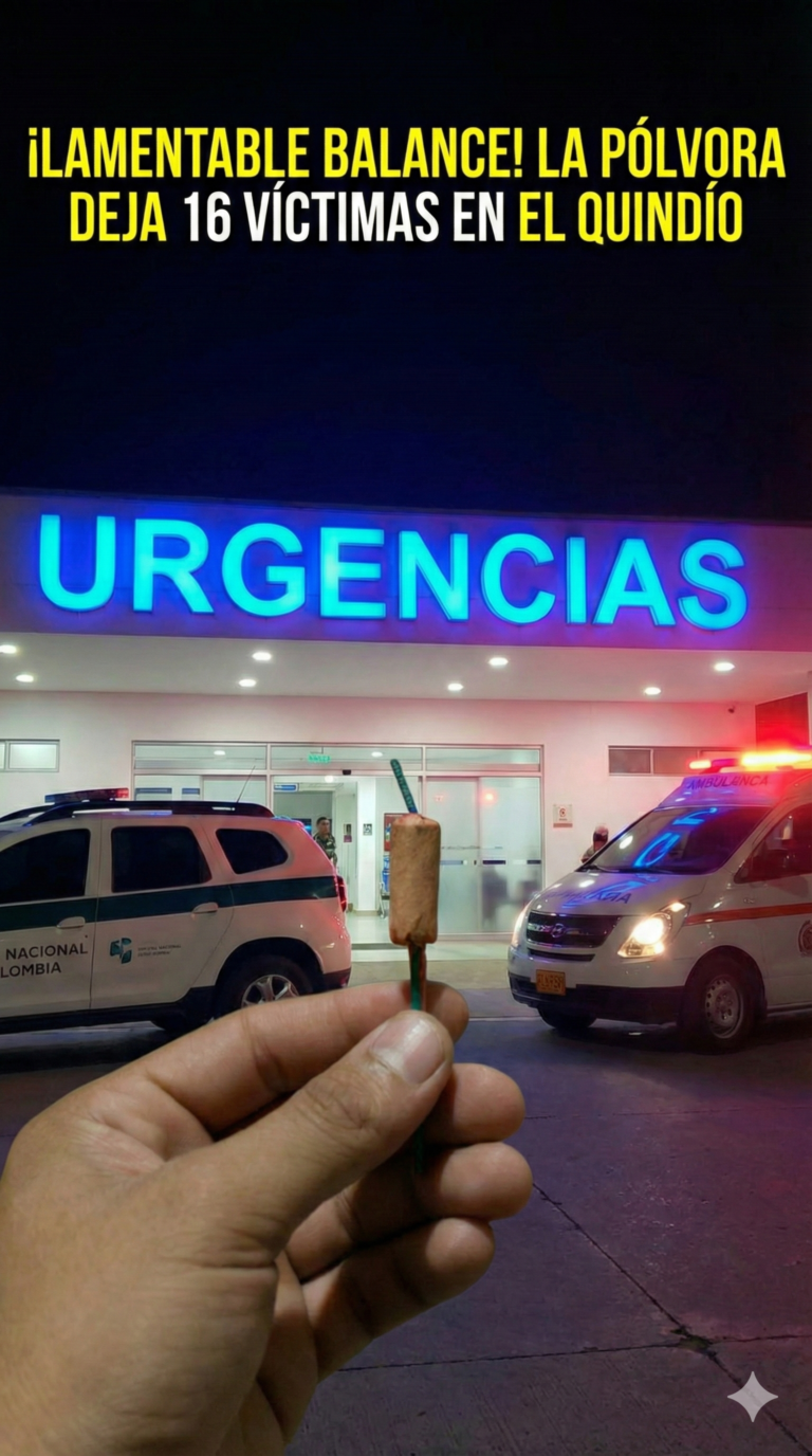 ¡LAMENTABLE BALANCE! LA PÓLVORA DEJA 16 VÍCTIMAS EN EL QUINDÍO Y LA CIFRA SIGUE SUBIENDO