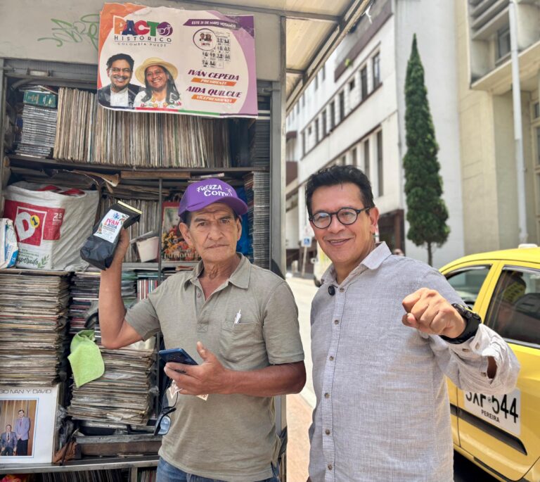 EN PEREIRA, SENADOR ALBERTO BENAVIDES PIDIÓ VOTAR POR IVÁN CEPEDA EL 31 DE MAYO.