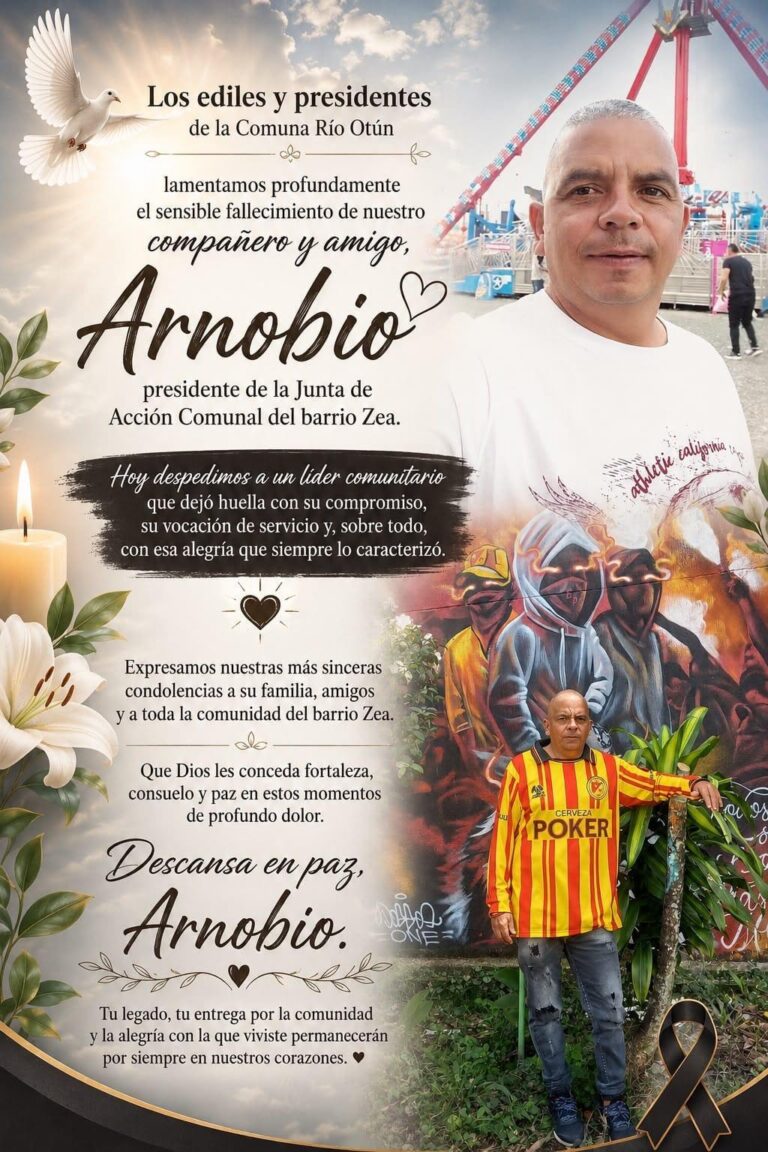 ASESINAN A LÍDER COMUNAL EN PEREIRA: OFRECEN $20 MILLONES DE RECOMPENSA PARA DAR CON LOS RESPONSABLES.